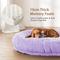 Show in main carousel: LovMor 10-cm Thick Memory Foam Oversize Human Dog Bed with Plump Pillow & Removable Cover, 78 x 51 x 12-in, Purple slide 3 of 7