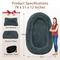 Show in main carousel: LovMor 10-cm Thick Memory Foam Oversize Human Dog Bed with Plump Pillow & Removable Cover, 78 x 51 x 12-in, Dark Grey slide 2 of 7