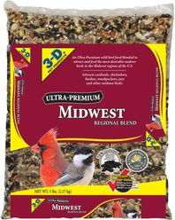 3-D Midwestern Regional Blend Wild Bird Food, 5-lb bag slide 1 of 9