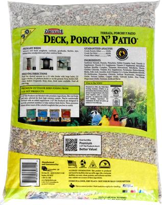 Show full view: 3-D Deck Porch N Patio Wild Bird Food, 5-lb bag slide 2 of 9