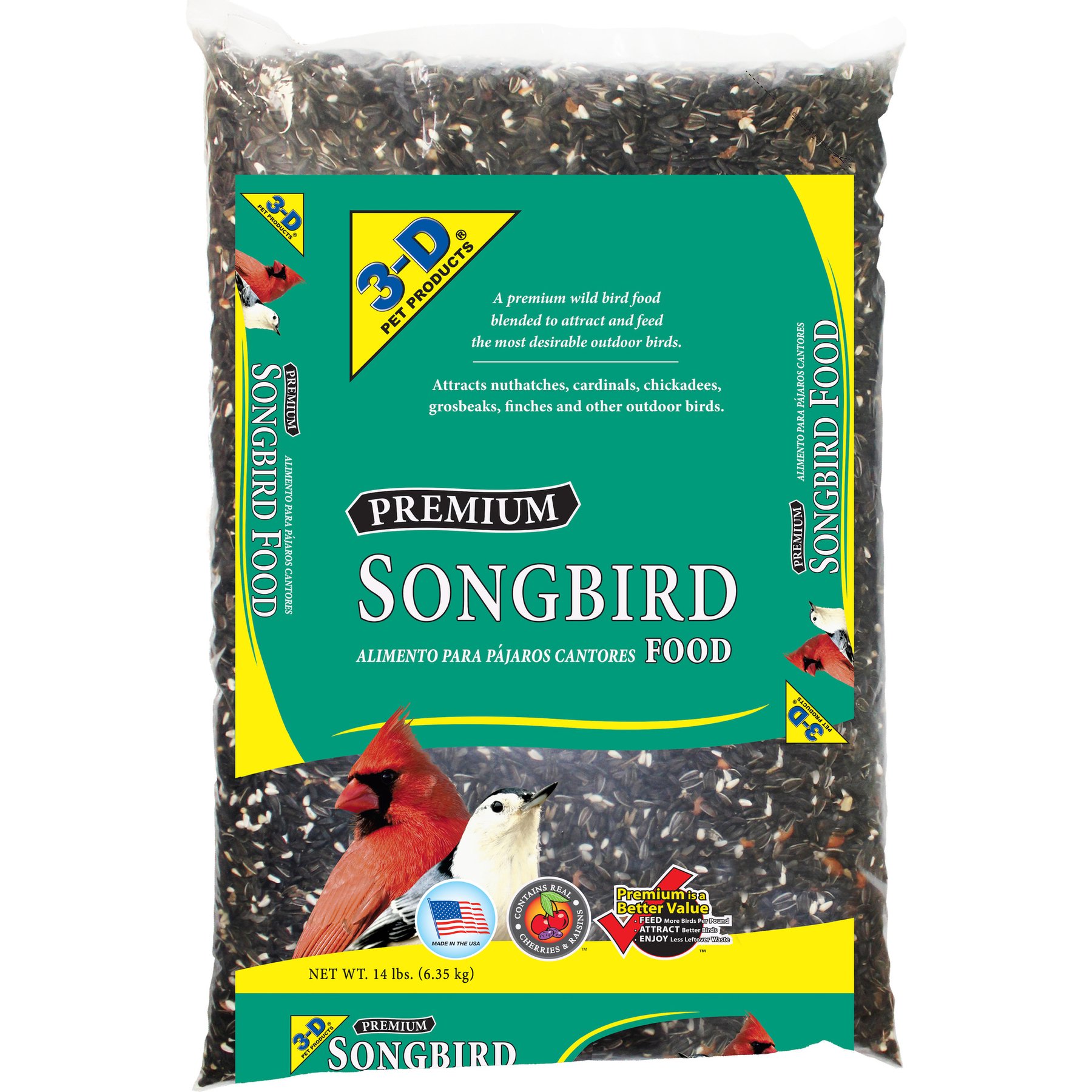 3-D Songbird Wild Bird Food, 14-lb bag