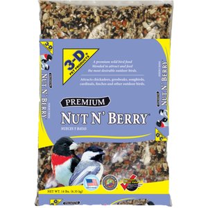 3-D Nut N Berry Wild Bird Food, 14-lb bag