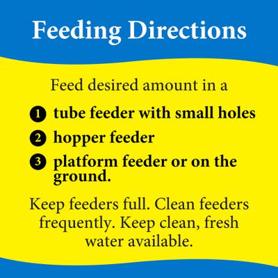 Show full view: 3-D Premium Finch Lovers Wild Bird Food, 5-lb bag slide 9 of 9