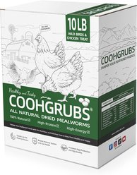 COOHGRUBS Dried Mealworms Poultry & Bird Treats, 10-lb bag slide 1 of 7