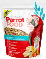 3-D Parrot Natural Bird Food, 3-lb bag