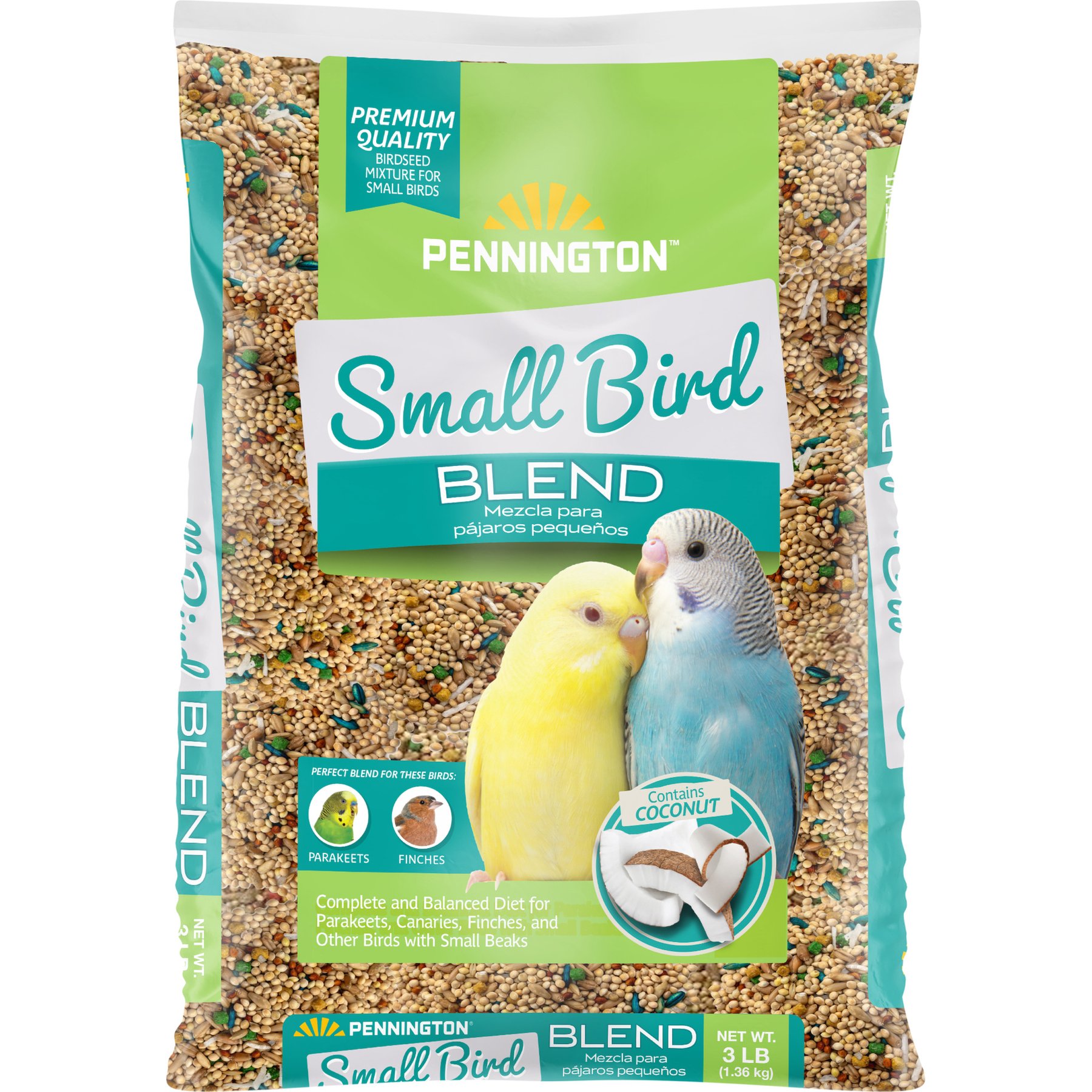 Pennington Small Bird Blend Bird Food, 3-lb bag