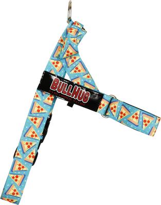 Show full view: BullHug Adjustable No Choke Dog Harness, Pizza, Large: 29 to 33-in chest slide 2 of 9