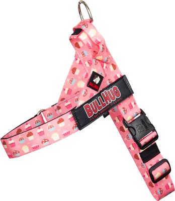 Show full view: BullHug Adjustable No Choke Dog Harness, Cupcakes, Small: 19 to 24-in chest slide 3 of 10