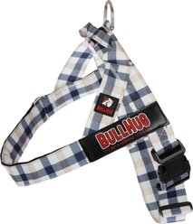 BullHug Adjustable No Choke Dog Harness, Tan Plaid, X-Large: 32 to 36-in chest