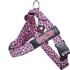 BullHug Leopard Adjustable No Choke Dog Harness, Pink, Medium: 24 to 29-in chest slide 2 of 8