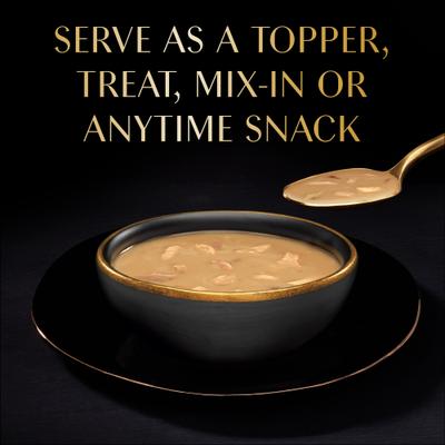 Show full view: Sheba Bisque Tuna Recipe Grain-Free Lickable Cat Treats & Food Topper, 1.4-oz tray, case of 14 slide 6 of 10