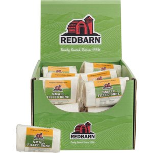 Redbarn Small Chicken Filled Bones Dog Treats, case of 20