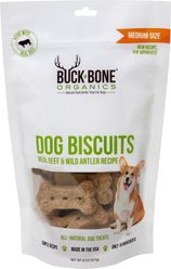 Buck Bone Organics Antler Dog Biscuits, 8-oz bag