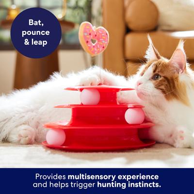 Show full view: Frisco Valentine Cat Tracks Cat Toy with Silvervine & Catnip, Candy & Donut slide 5 of 9
