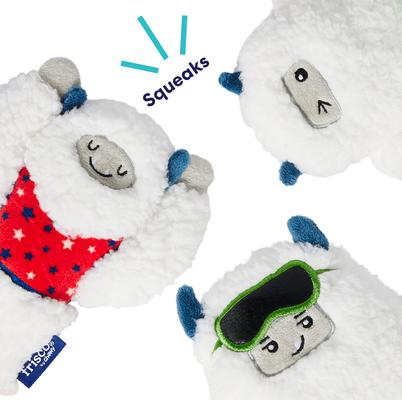 Show full view: Frisco Winter Sports Friendly Yetis Plush Squeaky Dog Toy, Medium/Large, 3 count slide 3 of 8