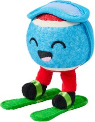 Frisco Winter Sports Ski Ball Fetch Squeaky Tennis Ball Dog Toy, Medium, 1 count