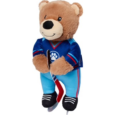 Frisco Frisco Winter Sports Hockey Bear Plush Squeaky Dog Toy, Medium/Large