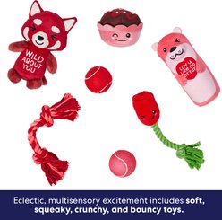 Frisco Valentine Love Basket Variety Pack Dog Toy, Medium, 7 count slide 2 of 7