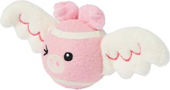 Frisco Valentine Cupid Pig Fetch Squeaky Tennis Ball Dog Toy, Medium, 1 count