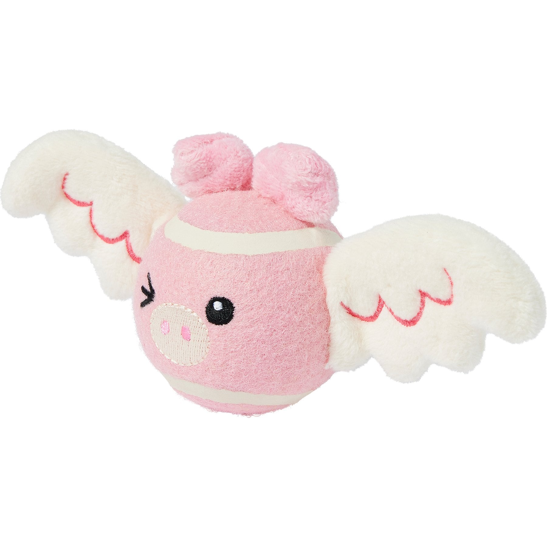 Frisco Valentine Cupid Pig Fetch Squeaky Tennis Ball Dog Toy, Medium, 1 count