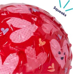 Frisco Valentine Heart TPR Ball Squeaky Dog Toy, Large slide 2 of 6