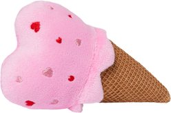 Frisco Valentine Strawberry Ice Cream Plush Dental Chew Cat Toy with Silvervine & Catmint