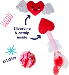 Frisco Valentine Cupid Variety Pack Cat Toy with Silvervine & Catnip, 4 count slide 2 of 6