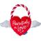 Show in main carousel: Frisco Valentine Pawsitively in Love Heart Plush with Rope Squeaky Dog Toy, Medium slide 1 of 7