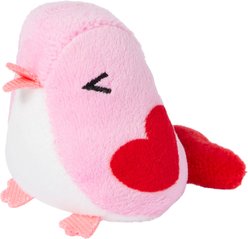 Frisco Valentine Love Bird Chirping Sound Electronic Plush Cat Toy with Silvervine & Catnip