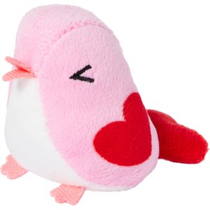 Frisco Valentine Love Bird Chirping Sound Electronic Plush Cat Toy with Silvervine & Catnip