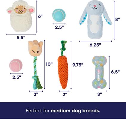 Show full view: Frisco Easter Egg Basket Variety Pack Dog Toy, Medium, 7 count slide 3 of 9