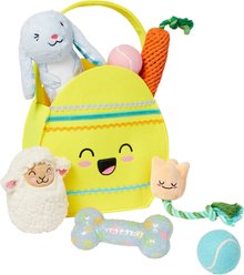 Frisco Easter Egg Basket Variety Pack Dog Toy, Medium, 7 count