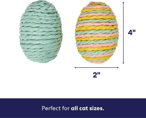 Show full view: Frisco Easter Egg Rattle Cat Toy, 2 count slide 2 of 7