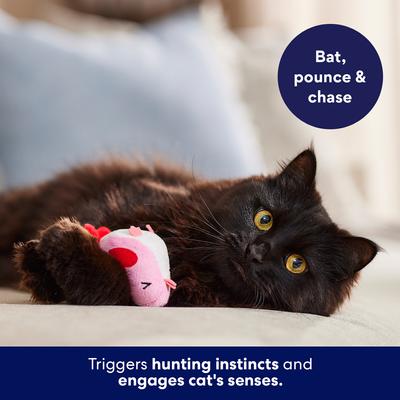 Show full view: Frisco Valentine Love Bird Chirping Sound Electronic Plush Cat Toy with Silvervine & Catnip slide 5 of 9