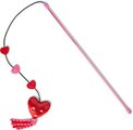 Frisco Valentine Hearts Teaser Wand Cat Toy with Silvervine & Catnip