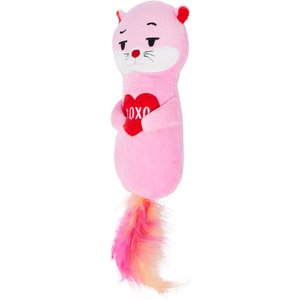 Frisco Valentine Otter Plush Kicker Cat Toy with Silvervine & Catnip