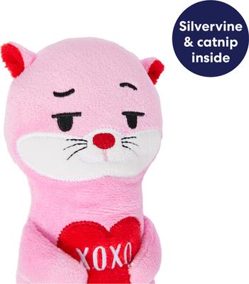 Show full view: Frisco Valentine Otter Plush Kicker Cat Toy with Silvervine & Catnip slide 3 of 9