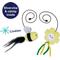 Show in main carousel: Frisco Easter Spring Bee & Flower Interchangeable Teaser Wand Plush Cat Toy with Silvervine & Catnip slide 3 of 8