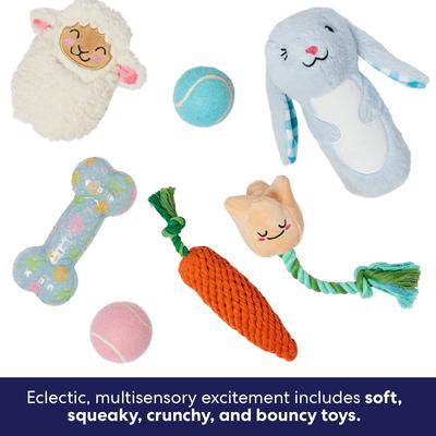 Show full view: Frisco Easter Egg Basket Variety Pack Dog Toy, Medium, 7 count slide 4 of 9