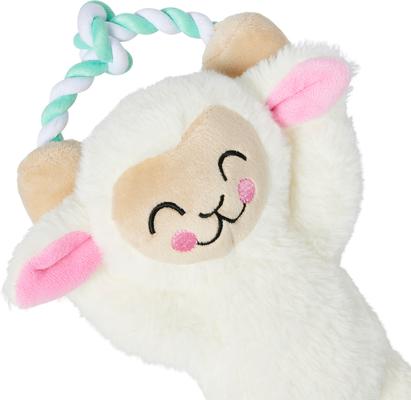 Show full view: Frisco Easter Spring Lamb Plush with Rope Squeaky Dog Toy, Medium/Large slide 4 of 9
