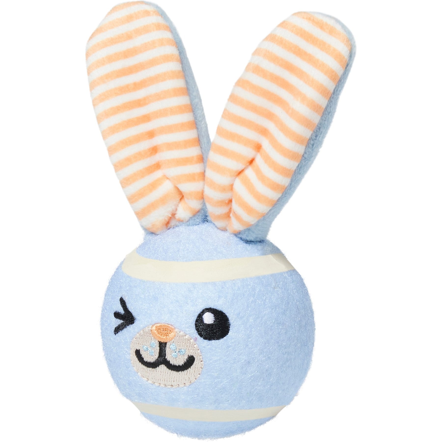 Frisco Easter Bunny Fetch Squeaky Tennis Ball Dog Toy, Medium, 1 count