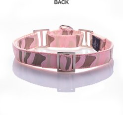 Pet Passion Remy II Ribbon Camo Pattern Martingale Dog Collar, Pink, Large: 15 to 18-in neck, 1-in wide slide 2 of 5