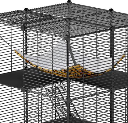 Show full view: Yitahome Cage Enclosures Cat Exercise Pen Kennel with Extra Large Hammock, Black slide 6 of 7