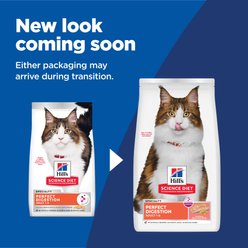 Hill's Science Diet Adult Perfect Digestion Salmon Dry Cat Food, 13-lb bag slide 2 of 9