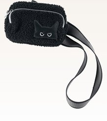 Jill Martin Solid Fanny Pack Dog Tote-Bag, Black