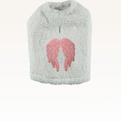 Jill Martin Solid Angel Sherpa Dog Sweater, Ivory, X- Small