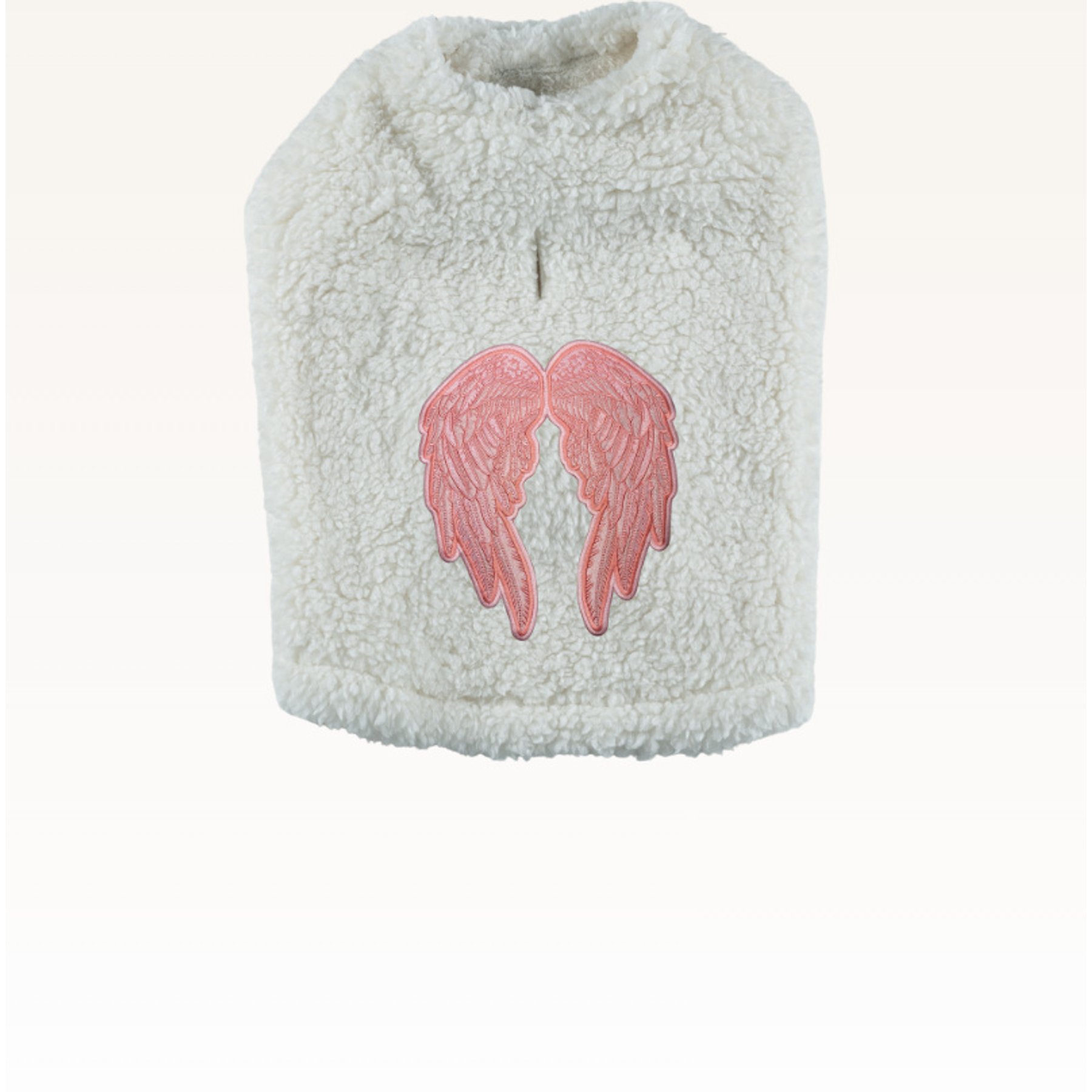 Jill Martin Solid Angel Sherpa Dog Sweater, Ivory, X-Large