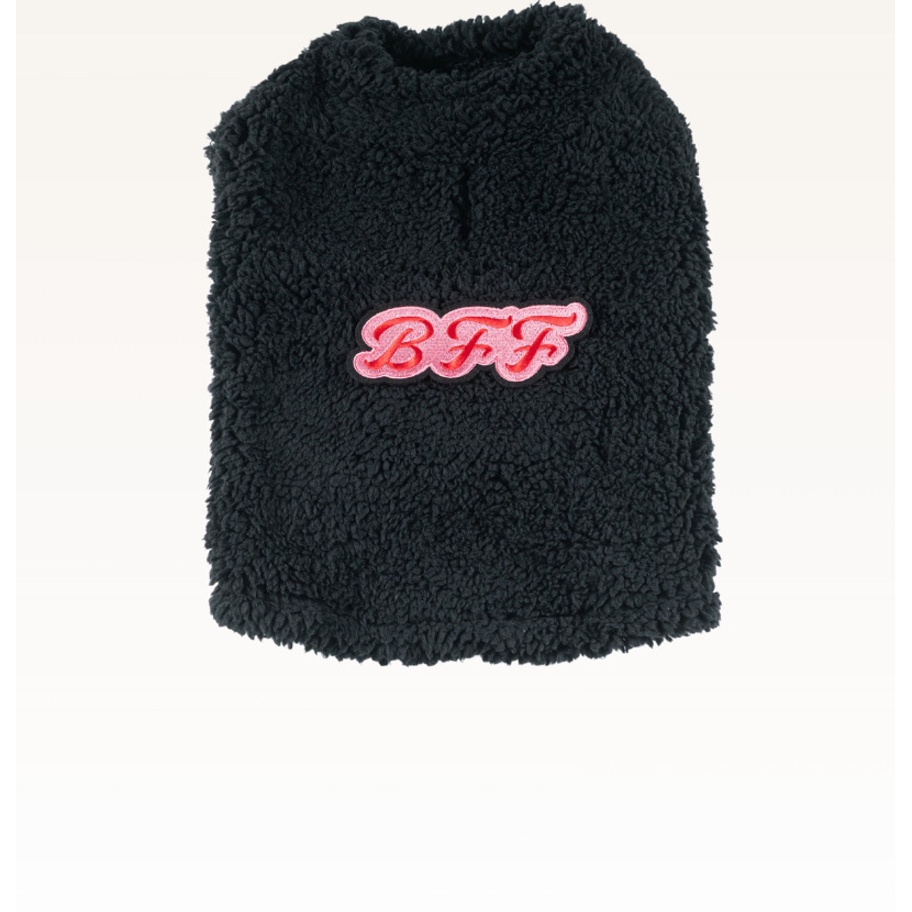 Jill Martin Solid BFF Sherpa Dog Sweater, Black, X-Large