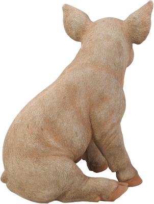 Show full view: Hi-Line Gift Sitting Pig Statue, Pink, 18-in slide 2 of 6