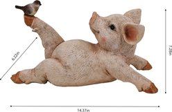 Hi-Line Gift Yoga Pig Statue, 7.28-in slide 2 of 7